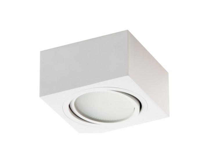 LM P 101 PLAFON NOWOCZESNA LAMPA SUFITOWA OPRAWA NATYNKOWA 12x12 CM ALUMINIUM BIAŁY GX53 LED NISKI