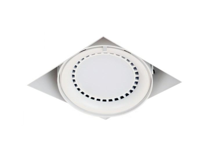 PP Design 618/1 WH OPRAWA HALOGENOWA LED WPUSZCZANA OCZKO BEZRAMKOWA REGULOWANA BIAŁY ES111 QR111 AR111 GU10 G53 Oprawa led Kwadratowe Oprawa wpuszczana Oprawa stropowa metal