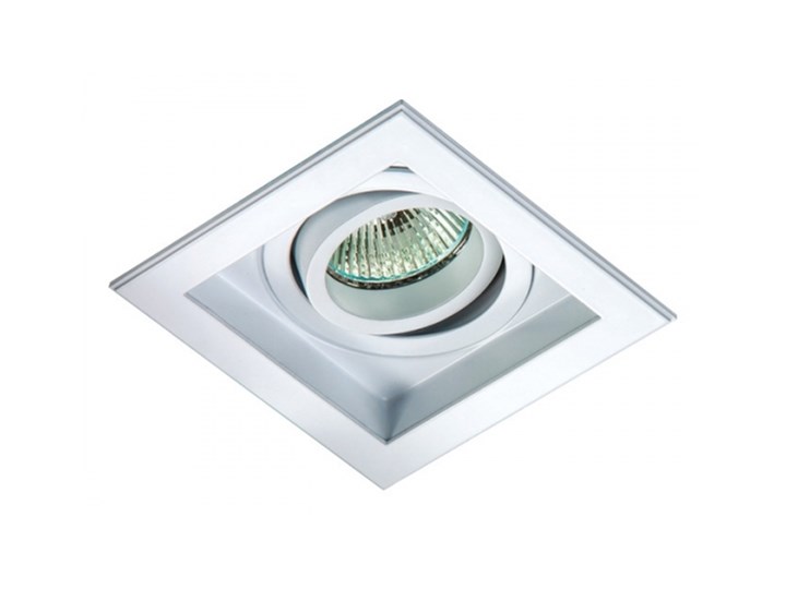 PP Design 701/1 WH OPRAWA HALOGENOWA LED WPUSZCZANA OCZKO REGULOWANA ALUMINIUM BIAŁY MR16 GU10 GU5,3 Oprawa wpuszczana Oprawa stropowa Kwadratowe Oprawa led Kategoria Oprawy oświetleniowe