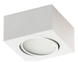 PP Design P 101 WH PLAFON NOWOCZESNA LAMPA SUFITOWA OPRAWA NATYNKOWA 12x12 CM ALUMINIUM BIAŁY GX53 LED NISKI
