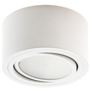 PP Design P 100 WH PLAFON NOWOCZESNA LAMPA SUFITOWA OPRAWA NATYNKOWA 12 CM ALUMINIUM BIAŁY GX53 LED NISKI