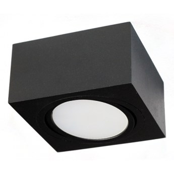 PP Design P 101 BK PLAFON NOWOCZESNA LAMPA SUFITOWA OPRAWA NATYNKOWA 12x12 CM ALUMINIUM CZARNY GX53 LED NISKI