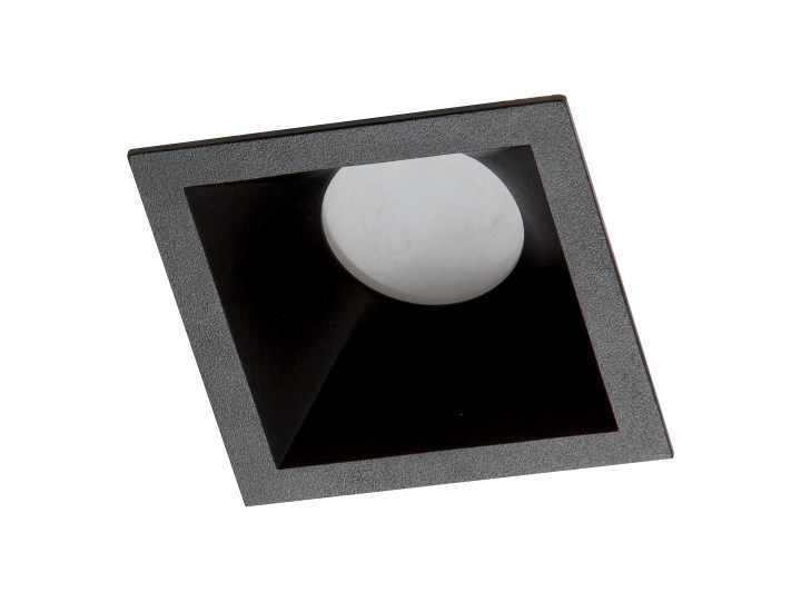 PP Design 106 BK OPRAWA HALOGENOWA WPUSZCZANA OCZKO ALUMINIUM CZARNY PAR16 MR16 GU10 GU5,3 230V LED