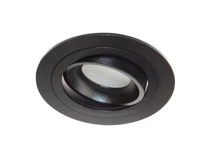 PP Design 825 BK OPRAWA HALOGENOWA WPUSZCZANA REGULOWANA OCZKO ALUMINIUM CZARNY PAR16 MR16 GU10 230V LED