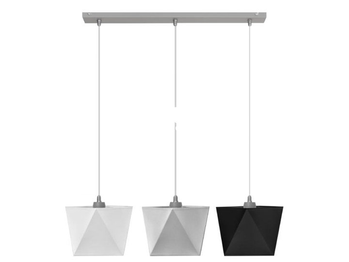 Lampa na listwie ADAMANT MIX W-L 0501/3 MIX Metal Lampa z abażurem Tkanina Kolor Szary Kolor Biały