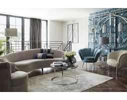 Fotel Eaton Velvet Navy Blue