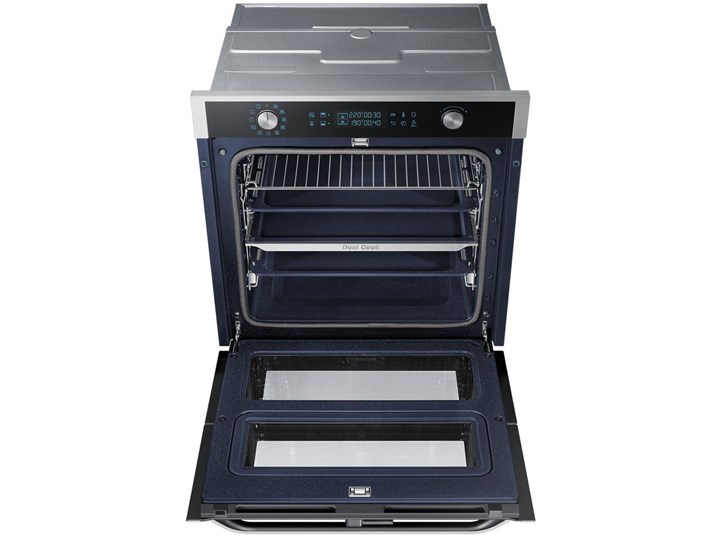Piekarnik SAMSUNG NV75N7647RS Dual Cook Flex Elektryczny Czarno-srebrny A+ Kolor Czarny Elektryczne Kategoria Piekarniki