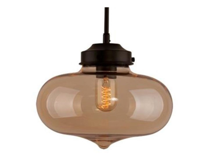 Lampa wisząca 28x28cm Altavola Design London Loft 1 bursztyn kod: 5902249032338 Szkło Lampa z kloszem Lampa inspirowana Kolor Brązowy