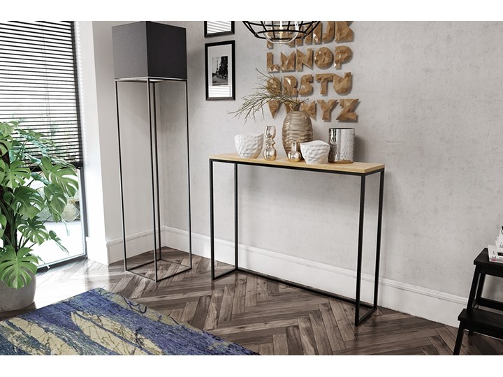 Konsola Ella Szerokość 100 cm Z samym blatem Wysokość 80 cm Kategoria Konsole Szerokość 25 cm Styl Nowoczesny