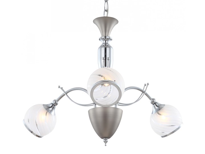 żyrandol Aila Iii Globo Styl Nowoczesny Chrom Aluminium Akryl