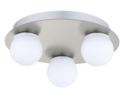 Lampa przysufitowa LED MOSIANO 3 Eglo styl nowoczesny stal szlachetna szkło opalone