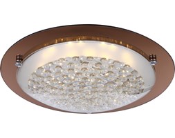 Plafon LED TABASCO Globo styl nowoczesny metal kryształ k5 lustro szkło