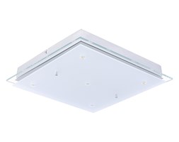 Plafon LED FRES 2 Eglo styl nowoczesny stal nierdzewna szkło szkło satynowane