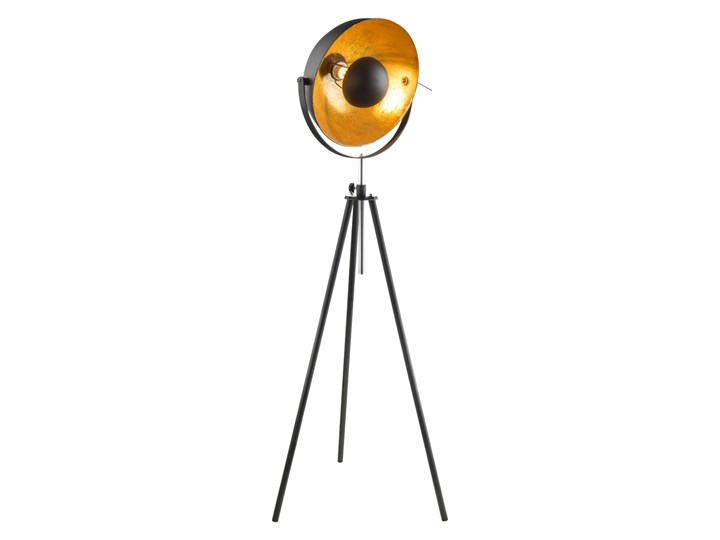 Lampa stojąca LENN Globo styl retro vintage metal czarny złoty 58305