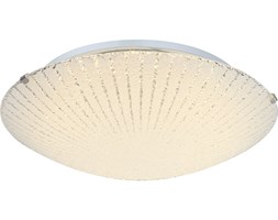 Plafon LED VANILLA Globo styl glamour kryształ nikiel metal szkło