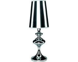 Lampka nocna ALASKA I Nowodvorski styl glamour kryształ stal chromowana metal abażur