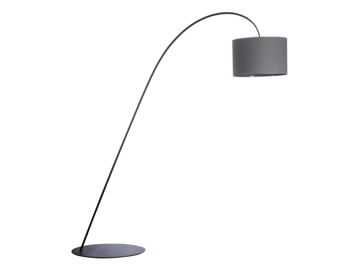 Lampa stojąca ALICE GRAY I Nowodvorski styl nowoczesny stal lakierowana abażur
