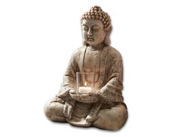 Figura Budda ze świecznikiem