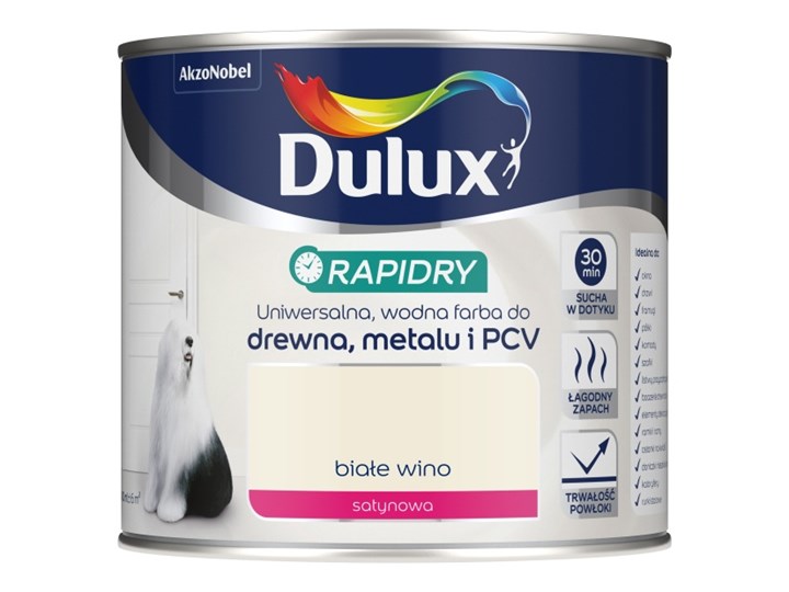 Emalia akrylowa Dulux Rapidry białe wino 0,4 l