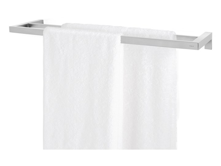 Wieszak do łazienki na ręczniki Blomus Menoto polerowany kod: B68684 Kategoria Wieszaki i uchwyty łazienkowe Podwójny Ścienny Wieszaki na ręczniki Stal Kolor Szary