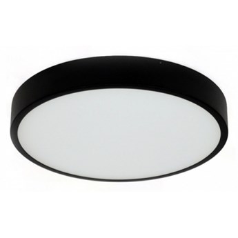 PP P 504 BK IP44 PLAFON CZARNY LAMPA SUFITOWA NATYNKOWA 22CM LED 30W 3000K 2600lm=200W HERMETYCZNY