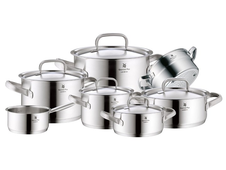 WMF GOURMET PLUS - zestaw garnków 7 części Stal nierdzewna
