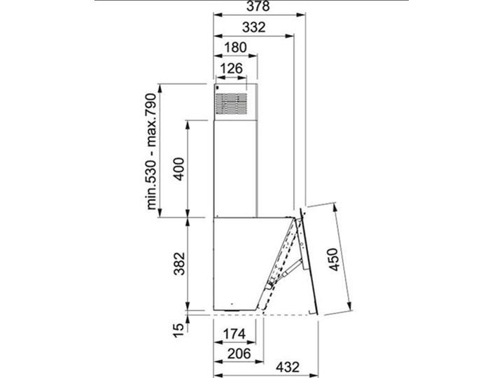 Okap Franke Evo ścienny Białe szkło FPJ 915 V WH A 110.0361.907