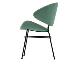 Krzesło Cheri - velours - miętowy : Kolor podstawy - czarny - RAL 9004 Metal Płyta MDF Tkanina Wysokość 2 47 cm