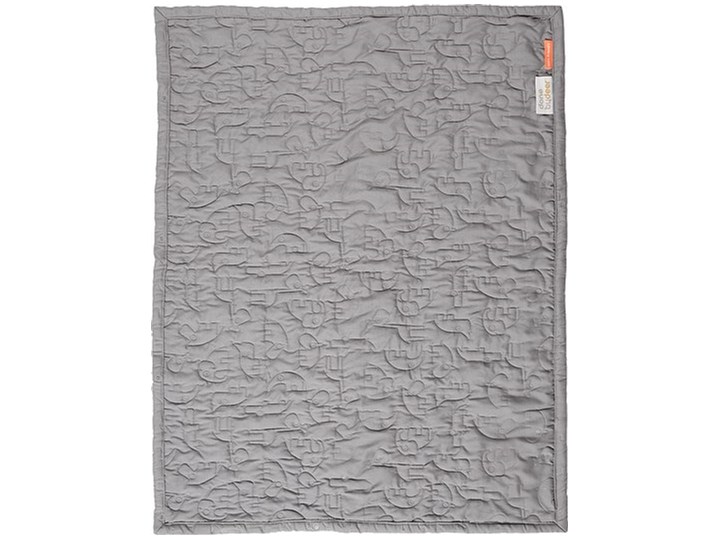 Kołderka Contour szara 80 x 100 cm