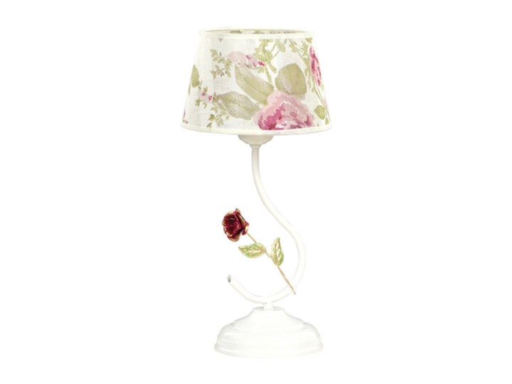 SUMMER LN1 139/LN1 klasyczna lampka nocna motyw kwiatowy Lampa nocna Lampa LED Wysokość 36 cm Lampa z abażurem Styl Klasyczny