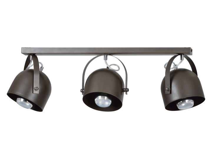 DOBSON 3 SPOT WENGE nowoczesna lampa sufitowa brąz ruchome klosze