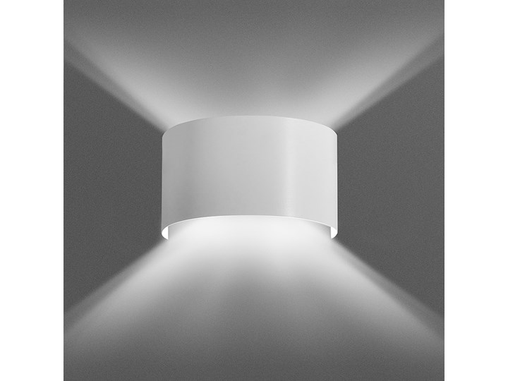 FOLD WHITE 950/1 kinkiet na ścianę półokrągły biały ciekawy efekt świetlny Kinkiet LED Metal Styl Nowoczesny