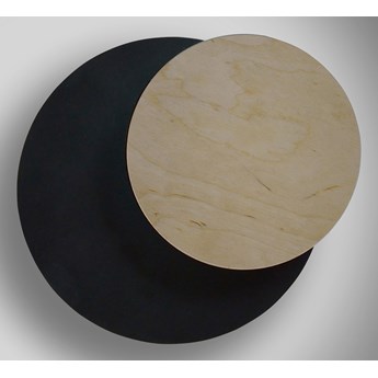 CIRCLE 790 BLACK kinkiet ścienny LED czarny styl skandynawski drewno metal