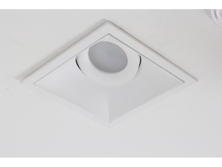 PP 1001 WH OPRAWA HALOGENOWA LED WPUSZCZANA OCZKO REGULOWANA ALUMINIUM BIAŁA PAR16 MR16 GU10 GU5,3