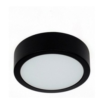 LM P 400 BK IP44 PLAFON CZARNY LAMPA SUFITOWA NATYNKOWA 8,8CM LED 8W 3000K 680lm=60W HERMETYCZNY