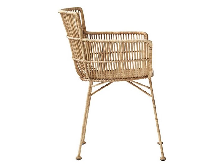 KRZESŁO DINING CUUN NATURE HOUSE DOCTOR Szerokość 62 cm Rattan Metal Krzesło inspirowane Głębokość 60 cm Wysokość 80 cm Żelazo Pomieszczenie Jadalnia