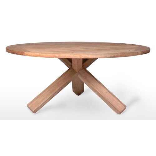 Stół ogrodowy teak BORDEAUX ⌀170cm