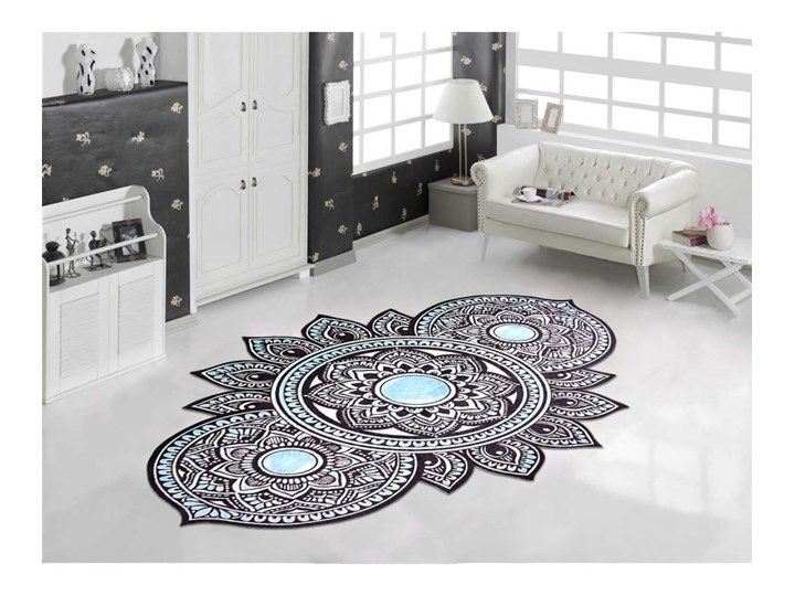 Dywan Vitaus Malika Kassio Duro, 60x100 cm Nieregularny Kolor Czarny