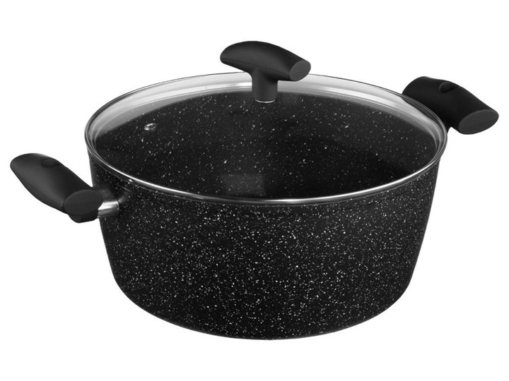 Garnek aluminiowy z powłoką marmurową Ø 28 cm + pokrywka