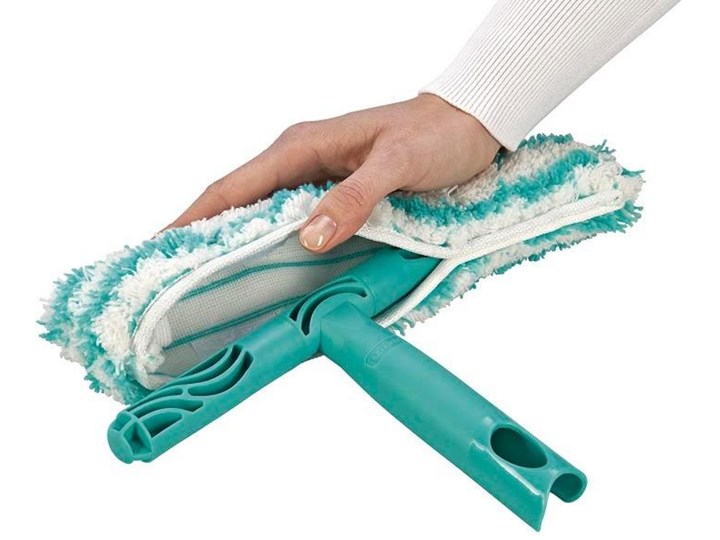 Myjka do okien LEIFHEIT Dry & Clean z drążkiem i myjką dwustronną