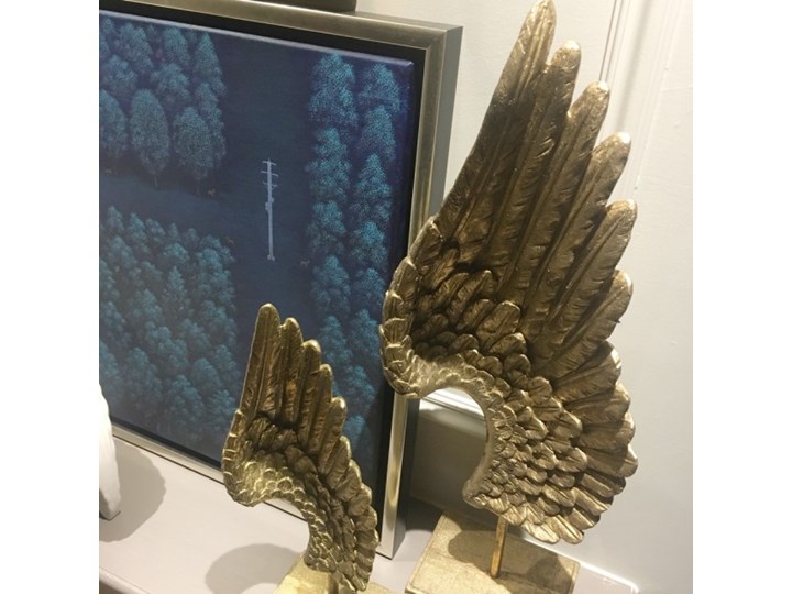 FIGURKA ZŁOTE SKRZYDŁO NA KSIĄŻCE ”ANGEL L ”40 x 14 x 8,5 CM