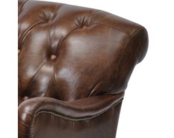 Fotel Vintage Skóra Drewno