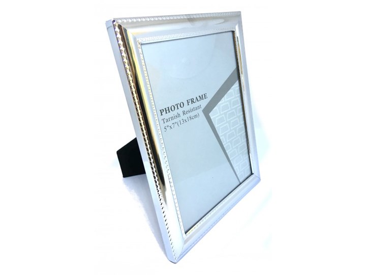 RAMKA NA ZDJĘCIE METALOWA SREBRNA WYBIERZ ROZMIAR DECORATIVE FRAME 10x15cm Ramka na zdjęcia Kolor Srebrny