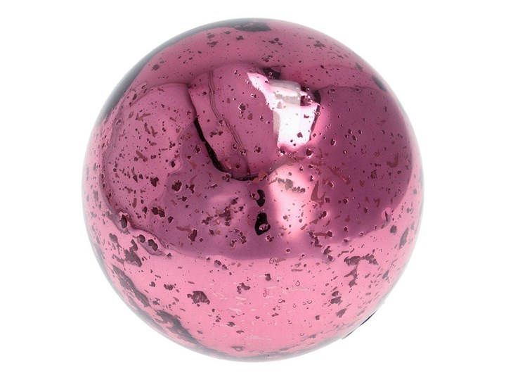 Dekoracja- kula Glass Ball pink śr. 15cm, 15×15×15cm Kolor Różowy Szkło Kategoria Figury i rzeźby