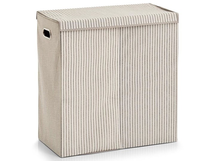 Kosz dwukomorowy na pranie, składany pojemnik na brudną bieliznę - 120 l, 63 x 61,5 x 31 cm, ZELLER Tworzywo sztuczne Tkanina Kategoria