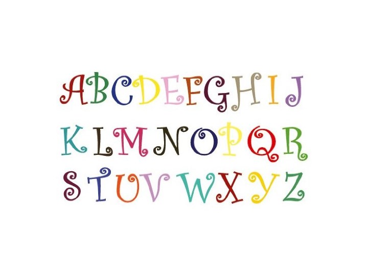 Tatuaż Na ścianę No Ks2 Magical Alfabet Abc Alphabet Znaków Litery