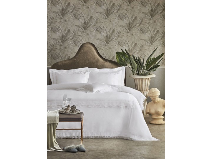 Komplet pościeli bawełnianej Valeron Premium Veronique White Rozmiar(poprawny) 200x220 cm Bawełna Rozmiar(poprawny) 260x270 cm