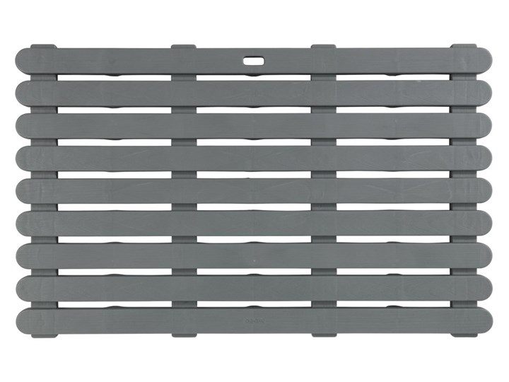 Podkładka antypoślizgowa do łazienki, prostokątna mata do wanny lub brodzika - 50 x 80 cm, WENKO 50x80 cm Syntetyk Prostokątny Kolor Szary