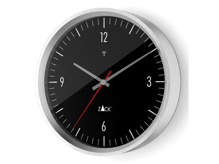 Zegar sterowany radiowo Zack Vida czarny kod: ZACK-60075 Metal Metal Zegar ścienny