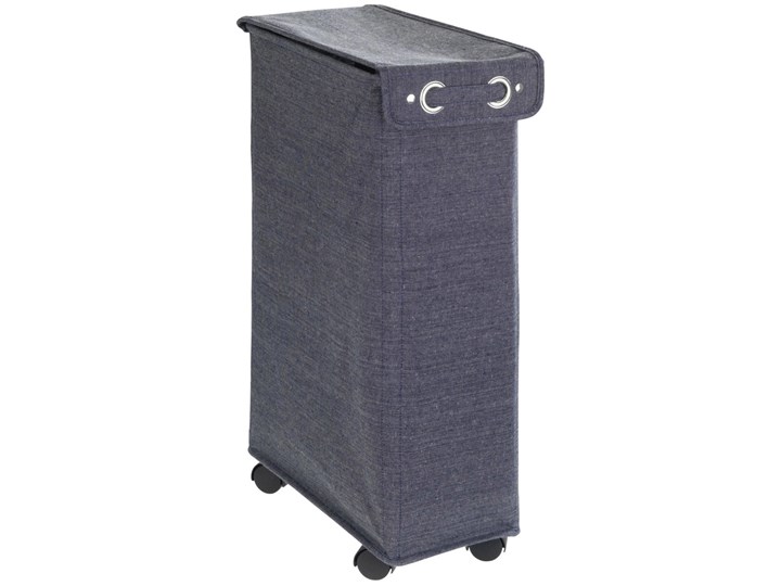 Kosz tekstylny na pranie, pojemnik CORNO PRIME z zamknięciem i kółkami - 43 l, 60 x 18,5 x 40 cm, WENKO Tkanina Kategoria